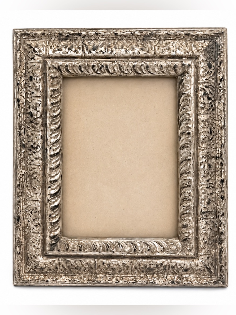 Vintage Carr International Silver Plated 5x7 Ornate Picture Frame